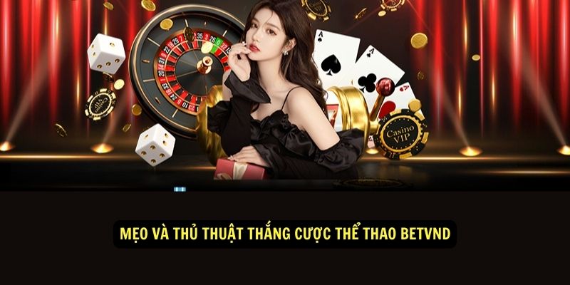 Nhà cái cá cược thể thao BetVnd | An toàn - Bảo mật 3 Mẹo và thủ thuật thắng cược thể thao Betvnd